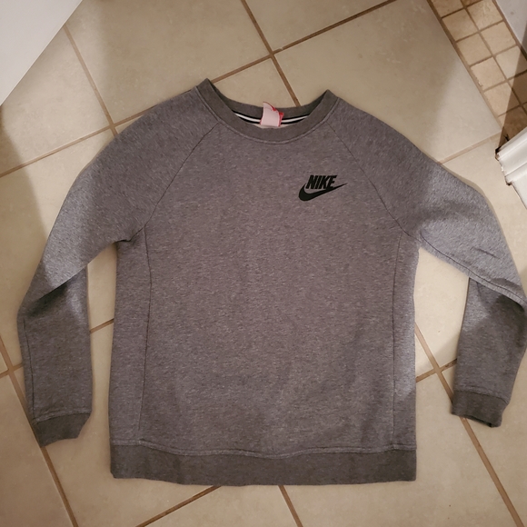 Nike Womens Charcoal Crewneck Sweater - Picture 1 of 4